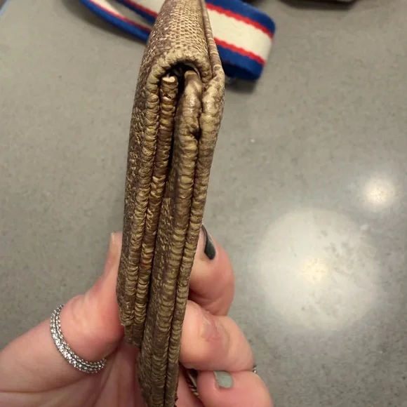 JUICY COUTURE GOTHIC BROWN LOGO CARD CASE EUC never used - Picture 8 of 9